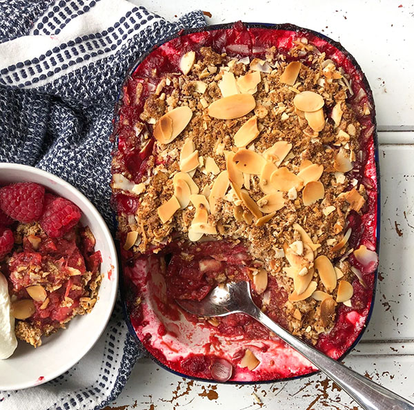 Rhubarb & Apple Crumble